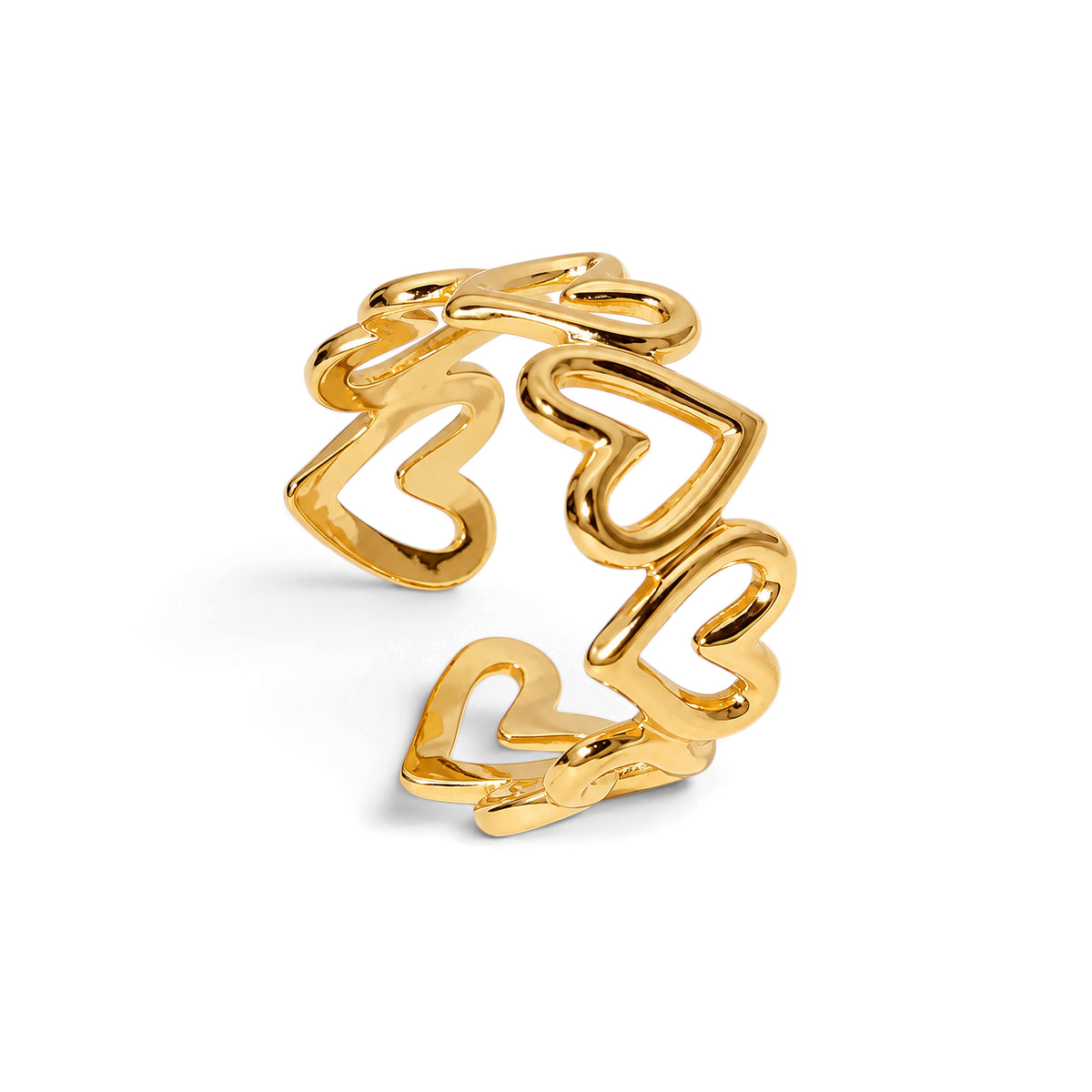 Amélie Open Heart Statement Ring
