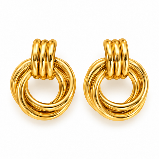 Camille Double-Ring Earrings