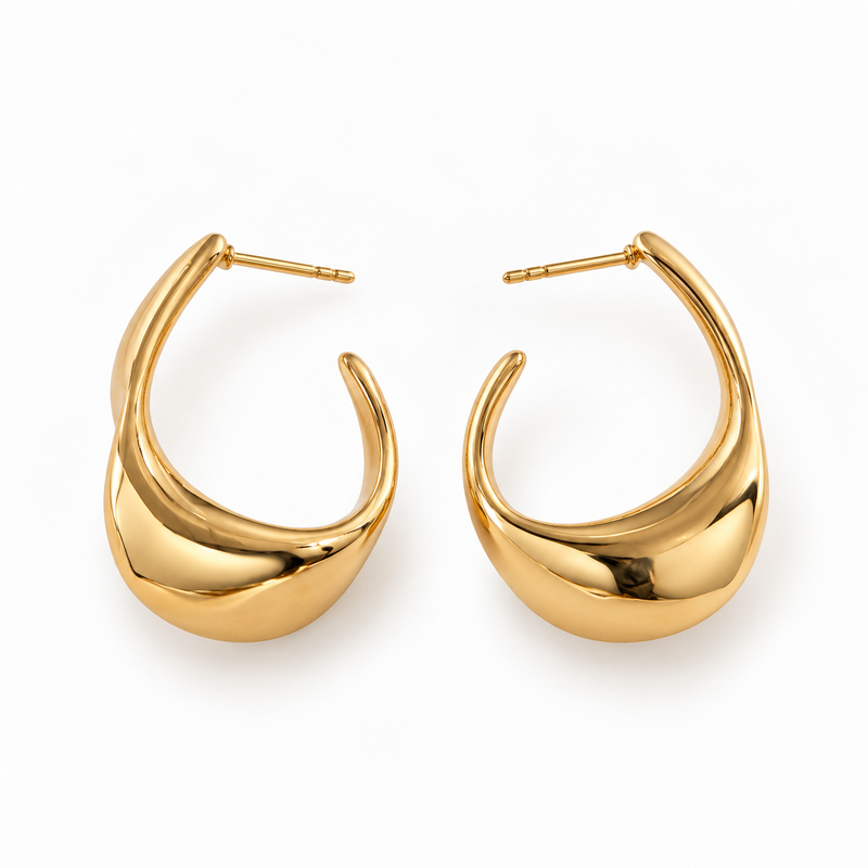 Amara Sculpted Hoops