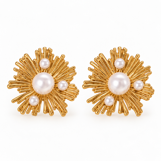 Fleur Pearl Earrings
